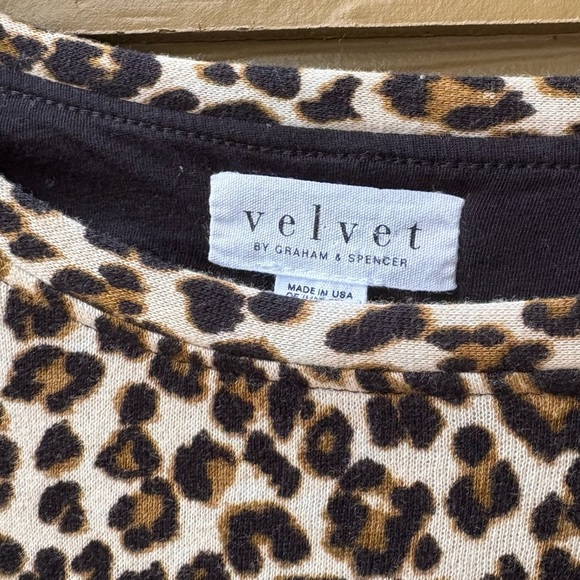 Velvet Jolene Leopard Puff-Sleeved Mini Dress Size Small - Picture 7 of 9